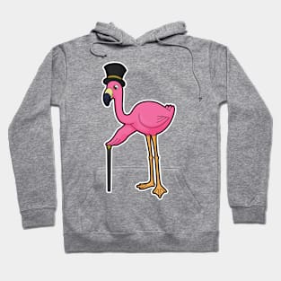 Flamingo as Groom with Hat & cane Hoodie